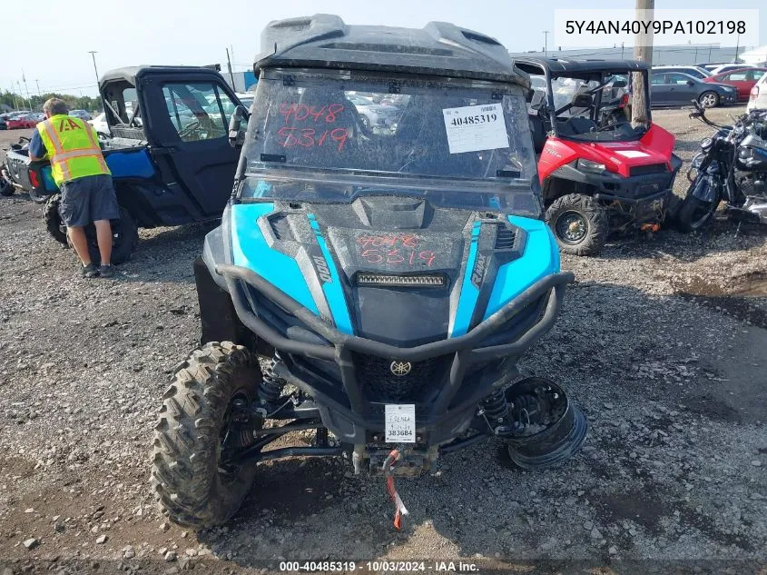 2023 Yamaha Yxe1000 VIN: 5Y4AN40Y9PA102198 Lot: 40485319