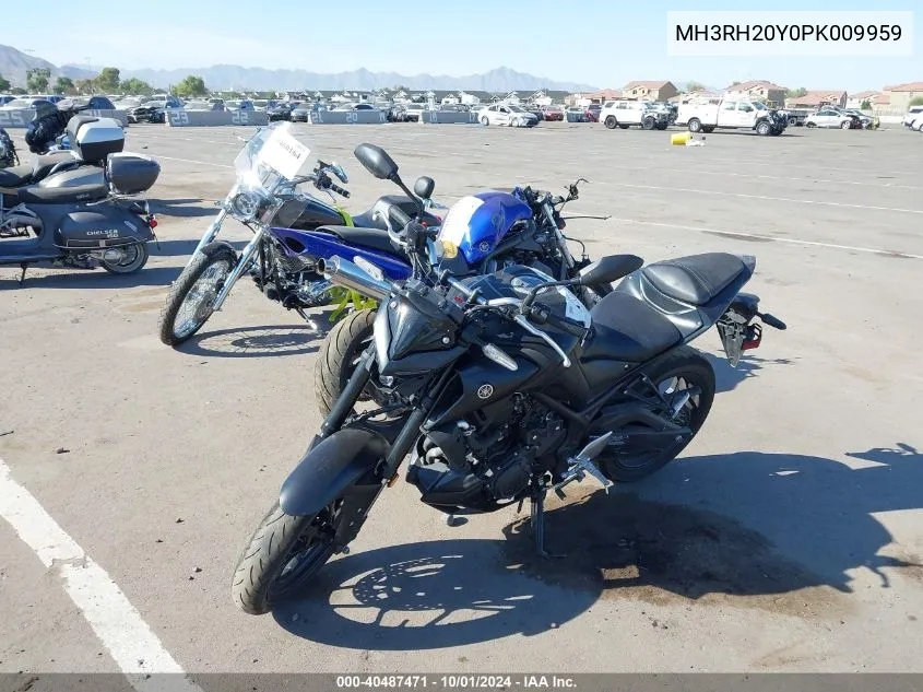 2023 Yamaha Mt-03 VIN: MH3RH20Y0PK009959 Lot: 40487471