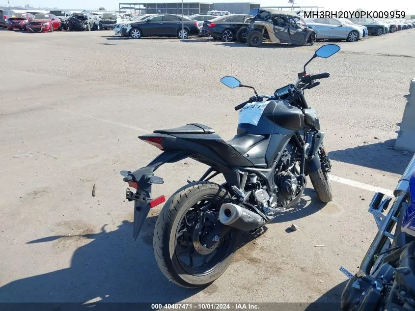 2023 Yamaha Mt-03 VIN: MH3RH20Y0PK009959 Lot: 40487471