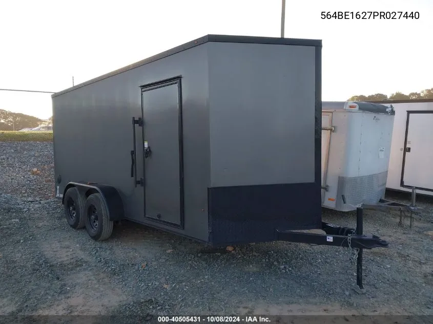 564BE1627PR027440 2023 Nexhaul Trailers 7X16 Enclosed Traile