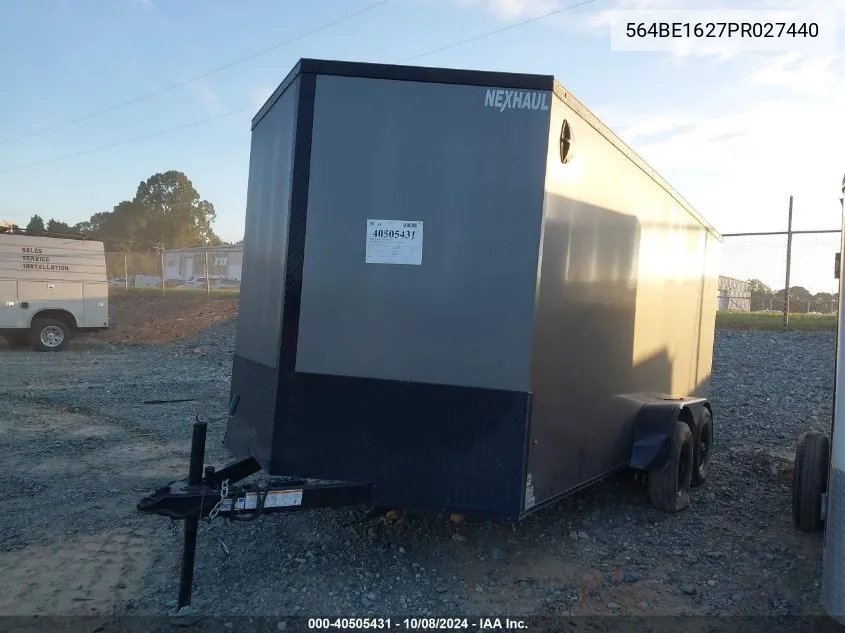 564BE1627PR027440 2023 Nexhaul Trailers 7X16 Enclosed Traile