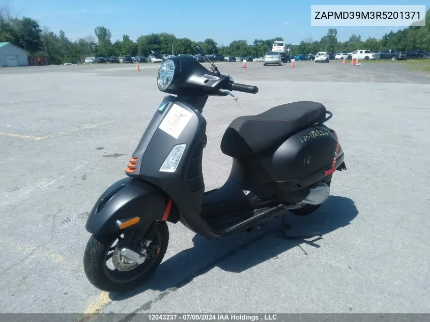 2024 Vespa Gts/Sei Giorni 300 VIN: ZAPMD39M3R5201371 Lot: 12043237