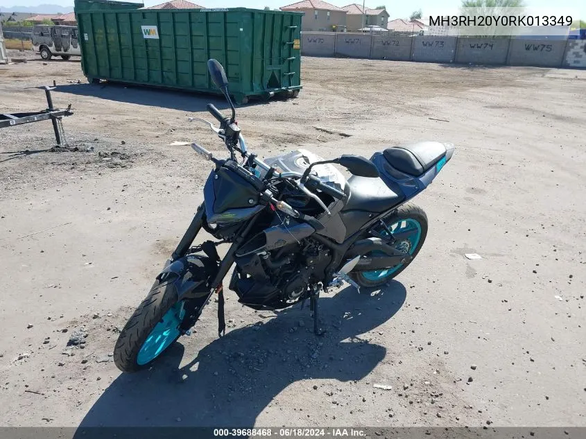 2024 Yamaha Mt-03 VIN: MH3RH20Y0RK013349 Lot: 39688468