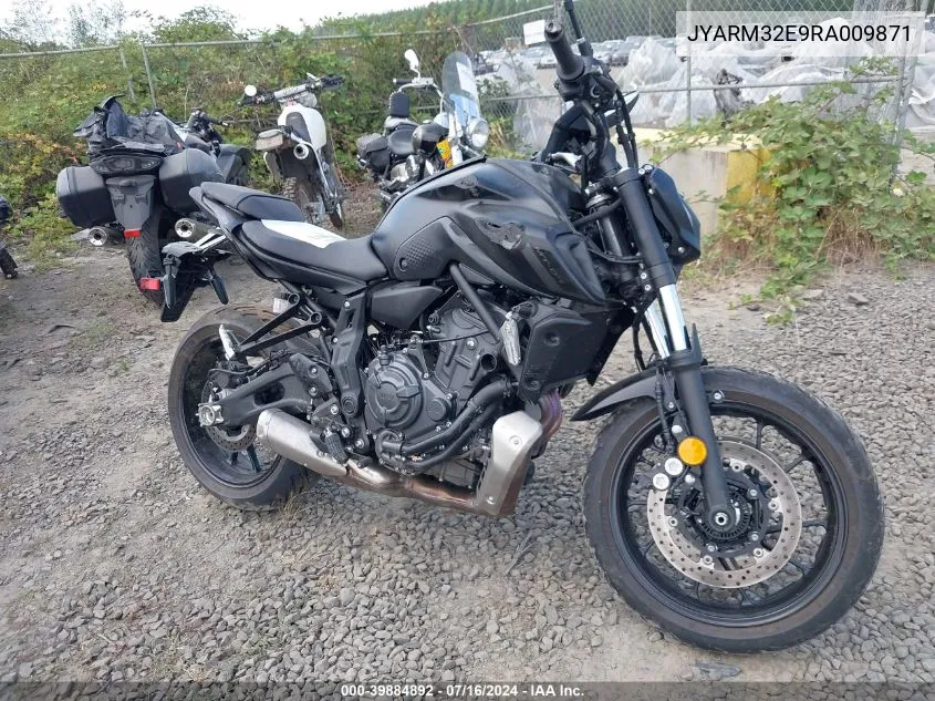 2024 Yamaha Mt07 VIN: JYARM32E9RA009871 Lot: 39884892