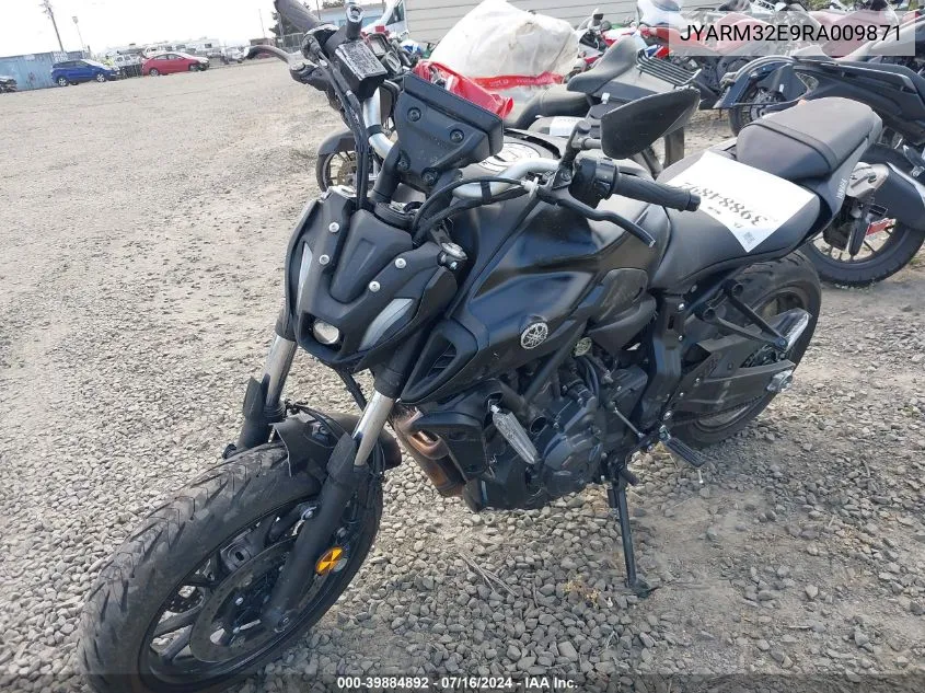 2024 Yamaha Mt07 VIN: JYARM32E9RA009871 Lot: 39884892