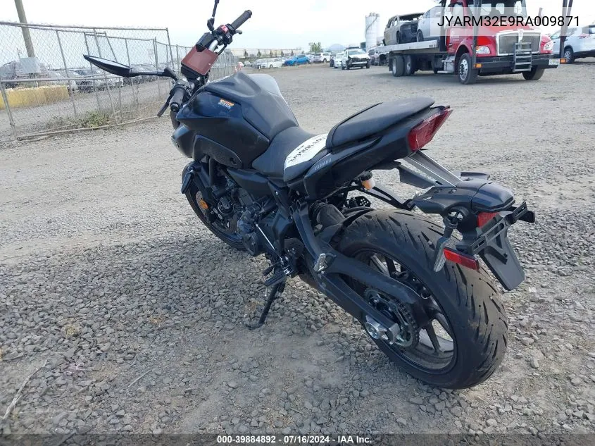 2024 Yamaha Mt07 VIN: JYARM32E9RA009871 Lot: 39884892