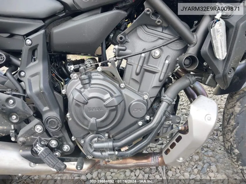 2024 Yamaha Mt07 VIN: JYARM32E9RA009871 Lot: 39884892