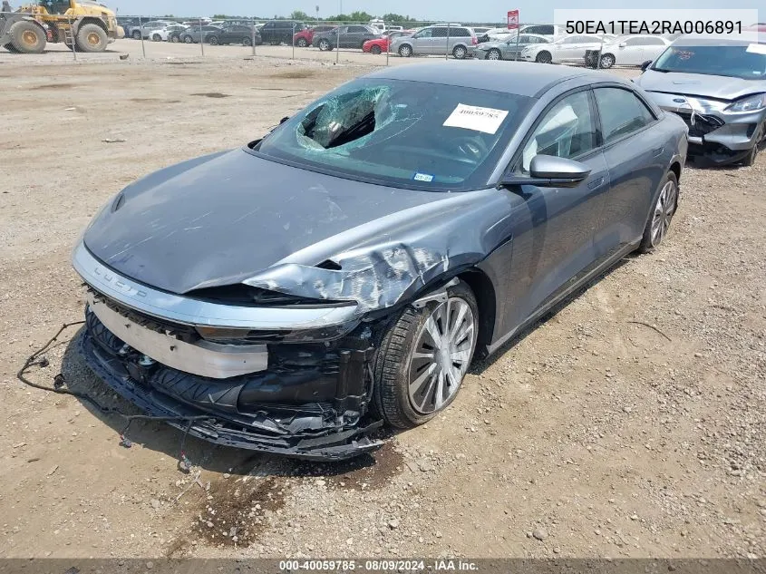 2024 Lucid Air Touring VIN: 50EA1TEA2RA006891 Lot: 40059785