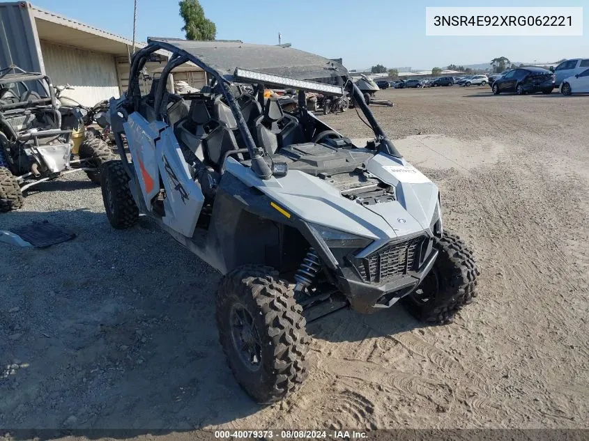 2024 Polaris Rzr Pro Xp 4 Sport VIN: 3NSR4E92XRG062221 Lot: 40079373