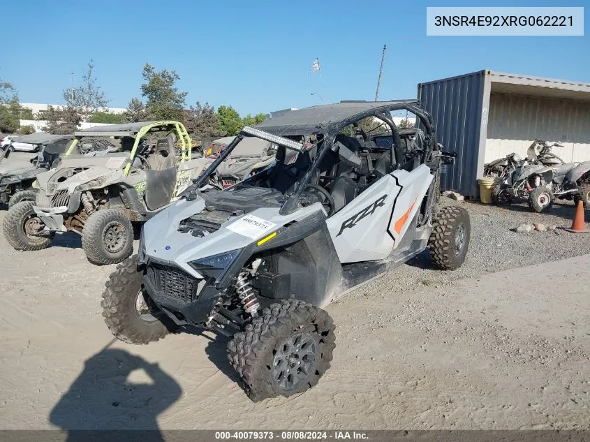 2024 Polaris Rzr Pro Xp 4 Sport VIN: 3NSR4E92XRG062221 Lot: 40079373