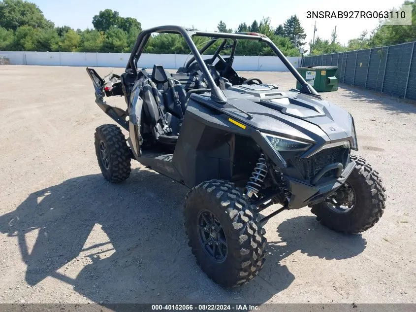 2024 Polaris Rzr Pro Xp Premium VIN: 3NSRAB927RG063110 Lot: 40152056