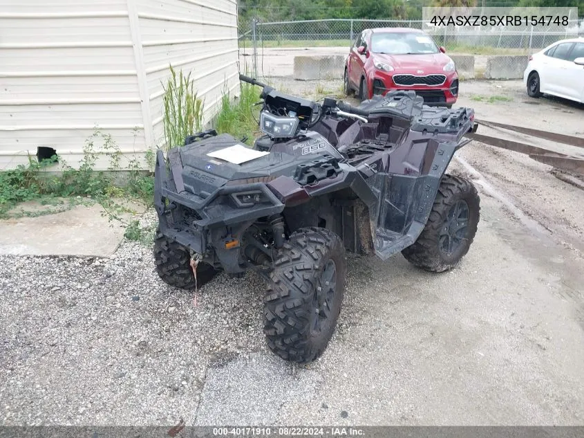 2024 Polaris Sportsman 850 Ultimate Trail Le VIN: 4XASXZ85XRB154748 Lot: 40171910