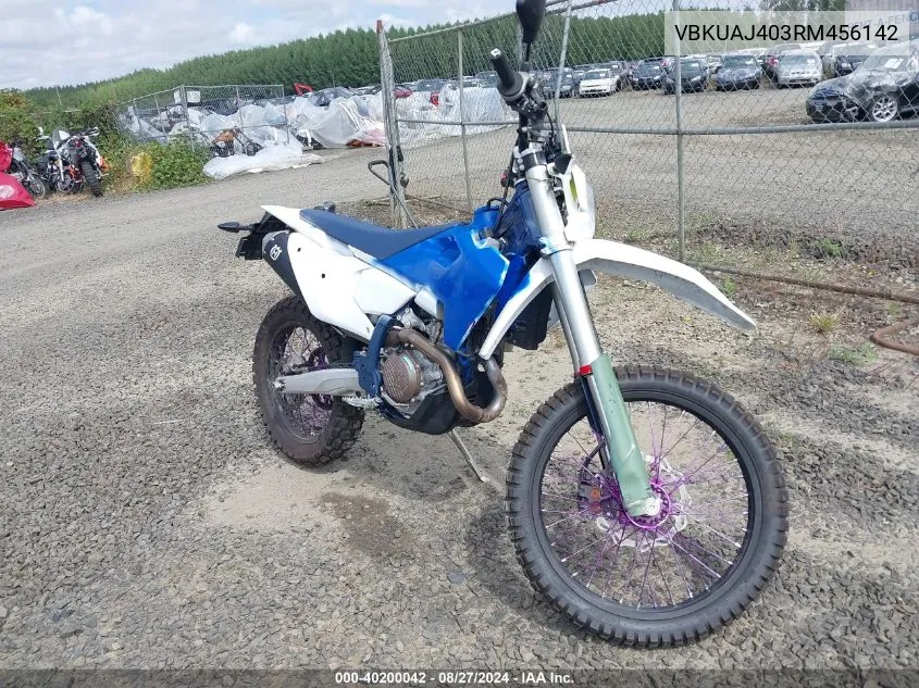 2024 Husqvarna Fe501 W/S VIN: VBKUAJ403RM456142 Lot: 40200042