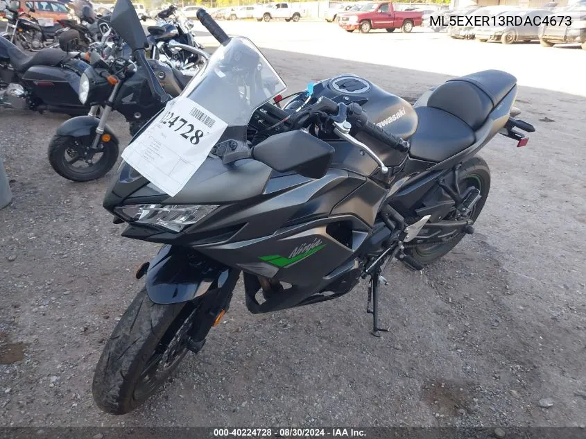 2024 Kawasaki Ex650 R VIN: ML5EXER13RDAC4673 Lot: 40224728