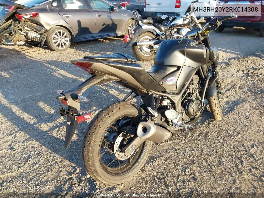 2024 Yamaha Mt-03 VIN: MH3RH20Y2RK014308 Lot: 40267552