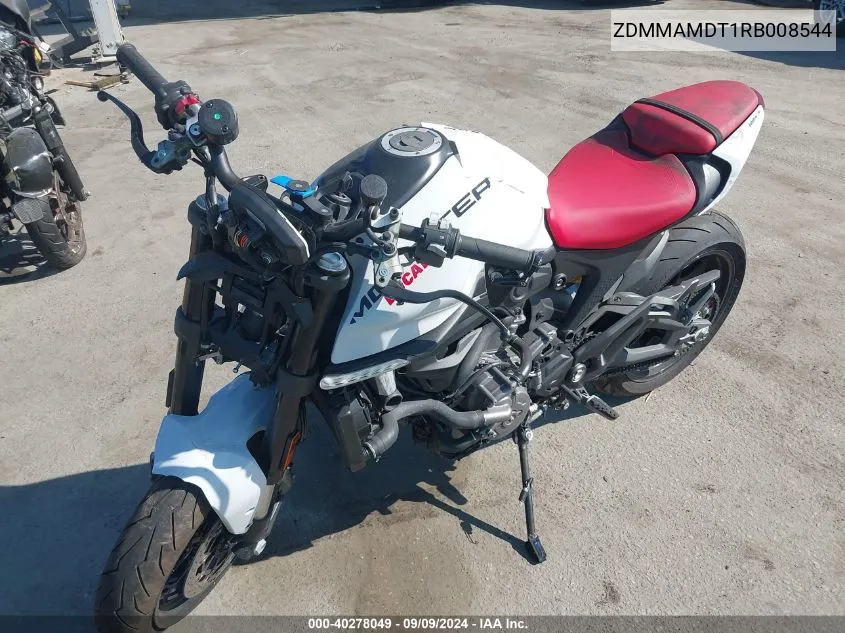 2024 Ducati Monster VIN: ZDMMAMDT1RB008544 Lot: 40278049