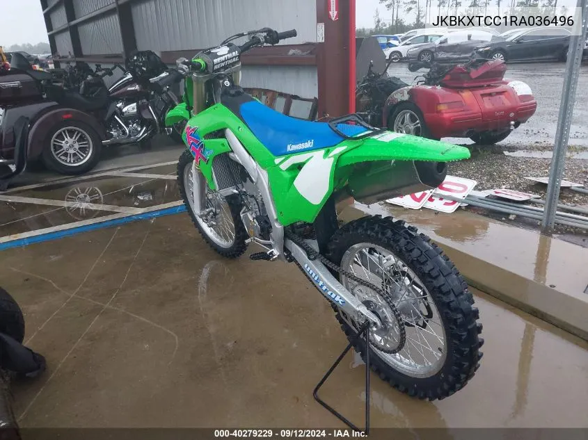 2024 Kawasaki Kx252 C VIN: JKBKXTCC1RA036496 Lot: 40279229