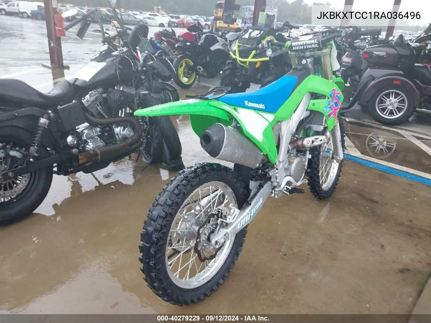 2024 Kawasaki Kx252 C VIN: JKBKXTCC1RA036496 Lot: 40279229