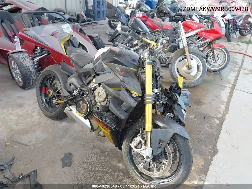 2024 Ducati Streetfighter V4/V4S VIN: ZDMFAKWW9RB009428 Lot: 40290349