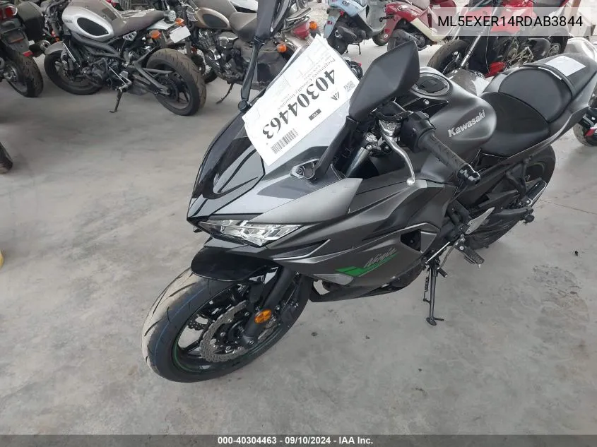 2024 Kawasaki Ex650 R VIN: ML5EXER14RDAB3844 Lot: 40304463