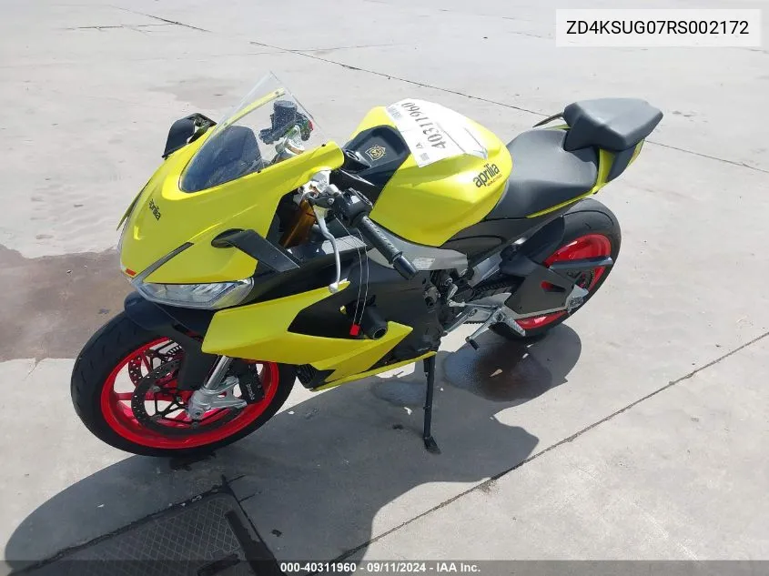 ZD4KSUG07RS002172 2024 Aprilia Rs 660