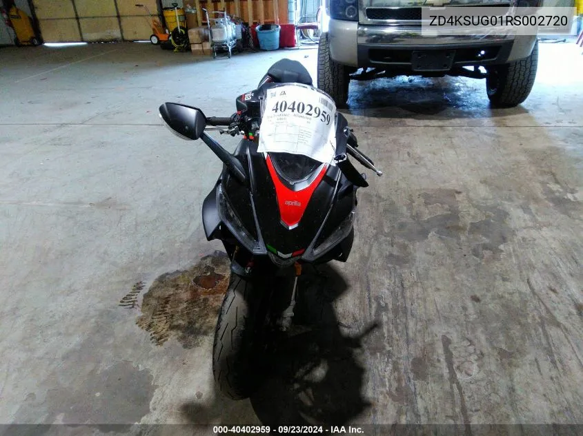 2024 Aprilia Rs 660 VIN: ZD4KSUG01RS002720 Lot: 40402959