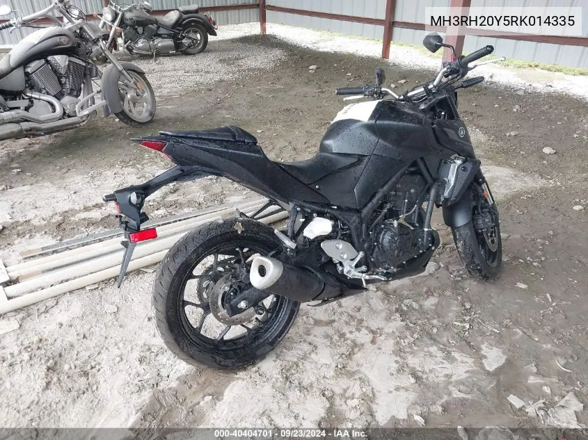 2024 Yamaha Mt-03 VIN: MH3RH20Y5RK014335 Lot: 40404701