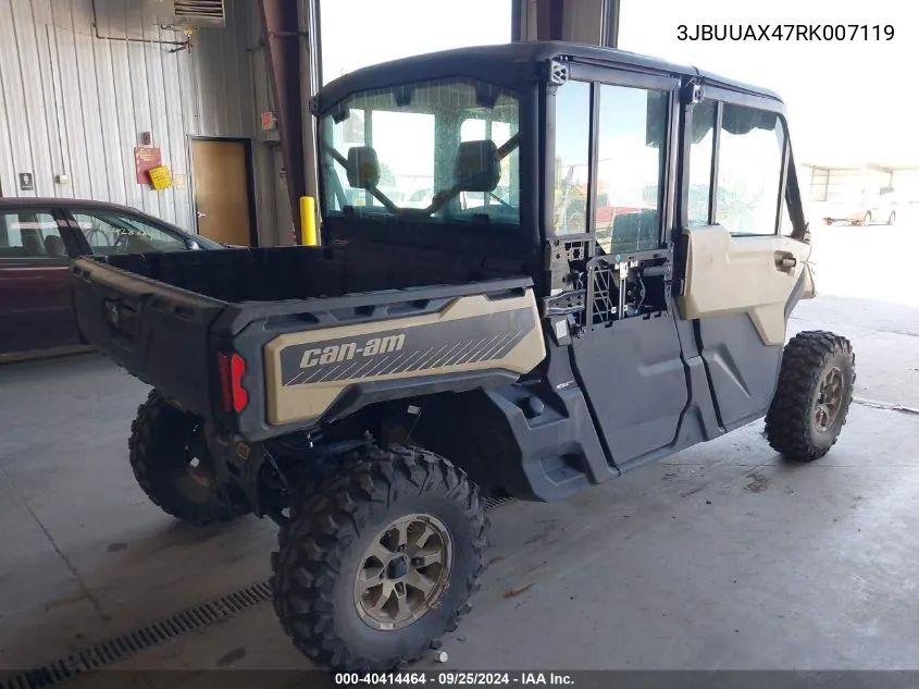 2024 Can-Am Defender Max Limited Cab Hd10/Lone Star Hd10 VIN: 3JBUUAX47RK007119 Lot: 40414464