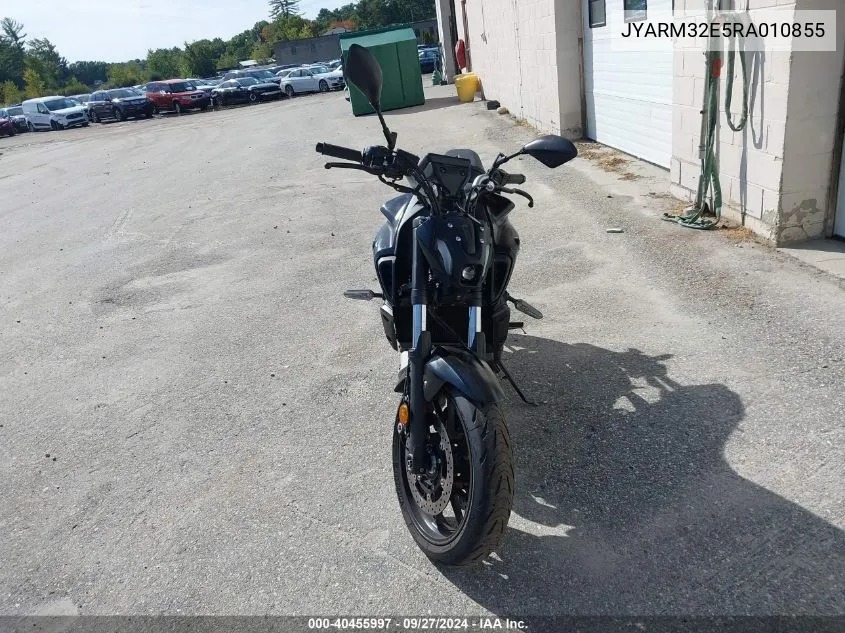 2024 Yamaha Mt07 VIN: JYARM32E5RA010855 Lot: 40455997