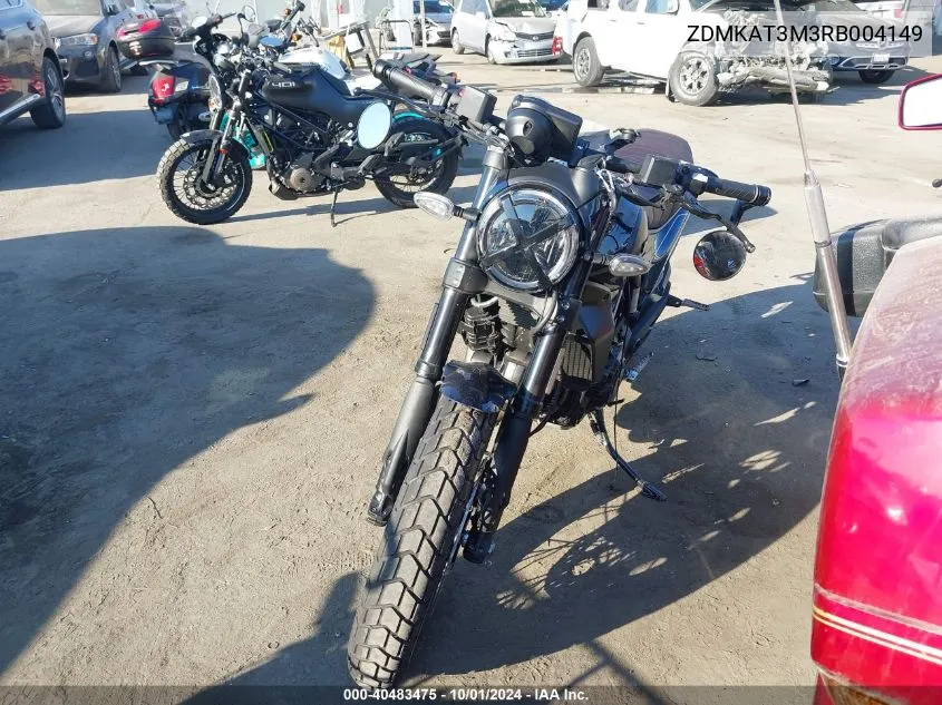 2024 Ducati Scrambler Icon VIN: ZDMKAT3M3RB004149 Lot: 40483475