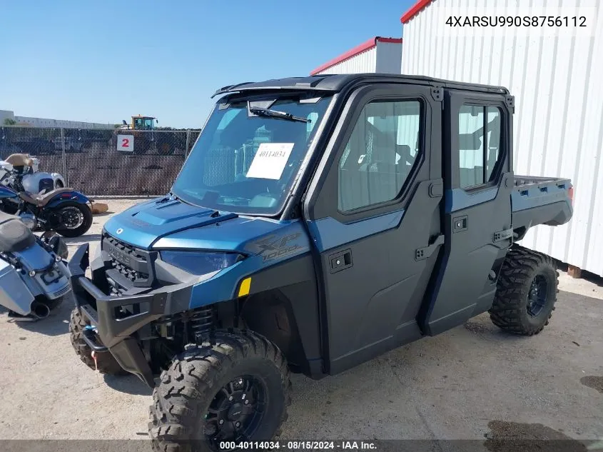 2025 Polaris Ranger Crew Xp 1000 Northstar Premium VIN: 4XARSU990S8756112 Lot: 40114034