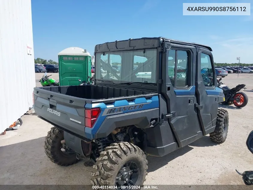 2025 Polaris Ranger Crew Xp 1000 Northstar Premium VIN: 4XARSU990S8756112 Lot: 40114034