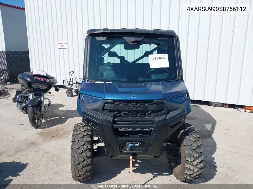 2025 Polaris Ranger Crew Xp 1000 Northstar Premium VIN: 4XARSU990S8756112 Lot: 40114034