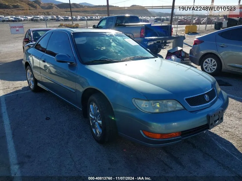 1998 Acura Cl 3.0 VIN: 19UYA2248WL010523 Lot: 40813760