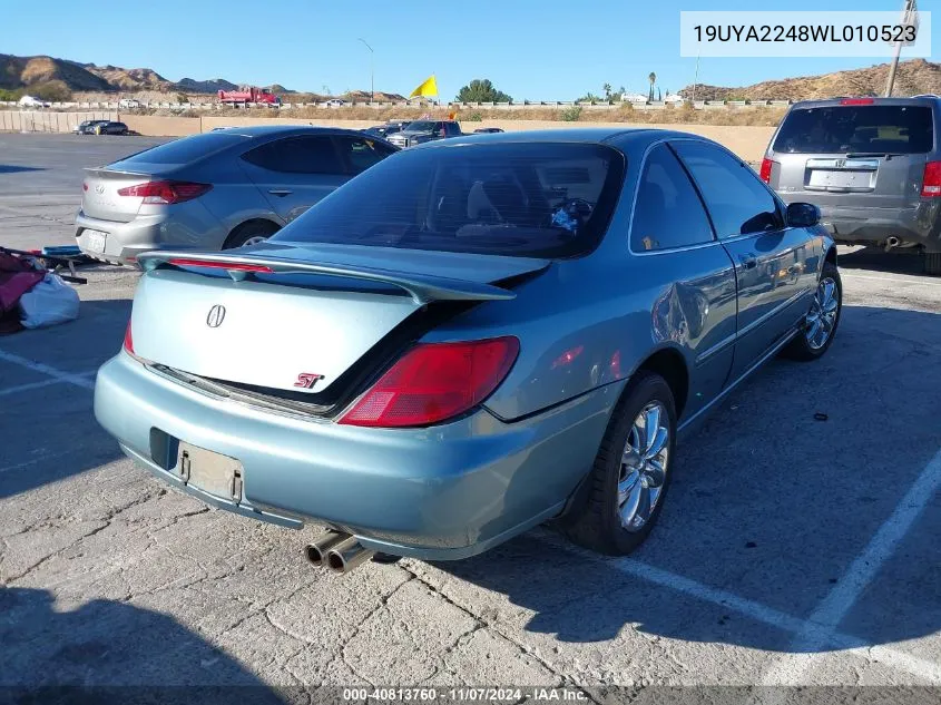 1998 Acura Cl 3.0 VIN: 19UYA2248WL010523 Lot: 40813760