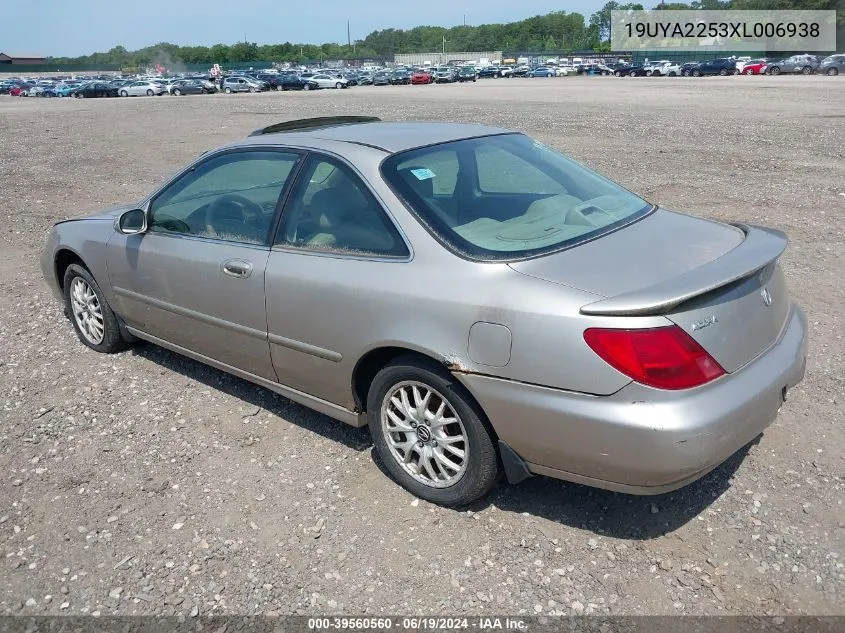 1999 Acura Cl 3.0 VIN: 19UYA2253XL006938 Lot: 39560560