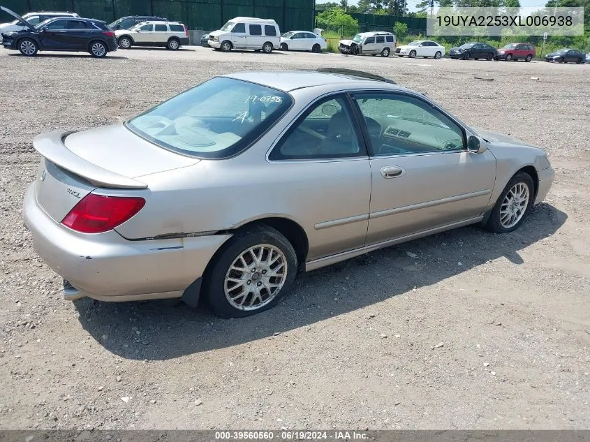 1999 Acura Cl 3.0 VIN: 19UYA2253XL006938 Lot: 39560560