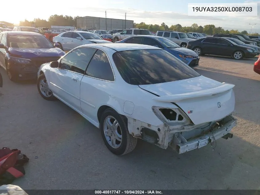 1999 Acura Cl 2.3 VIN: 19UYA3250XL008703 Lot: 40517747