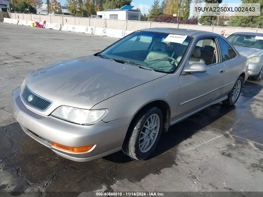 1999 Acura Cl 3.0 VIN: 19UYA2250XL002443 Lot: 40848815