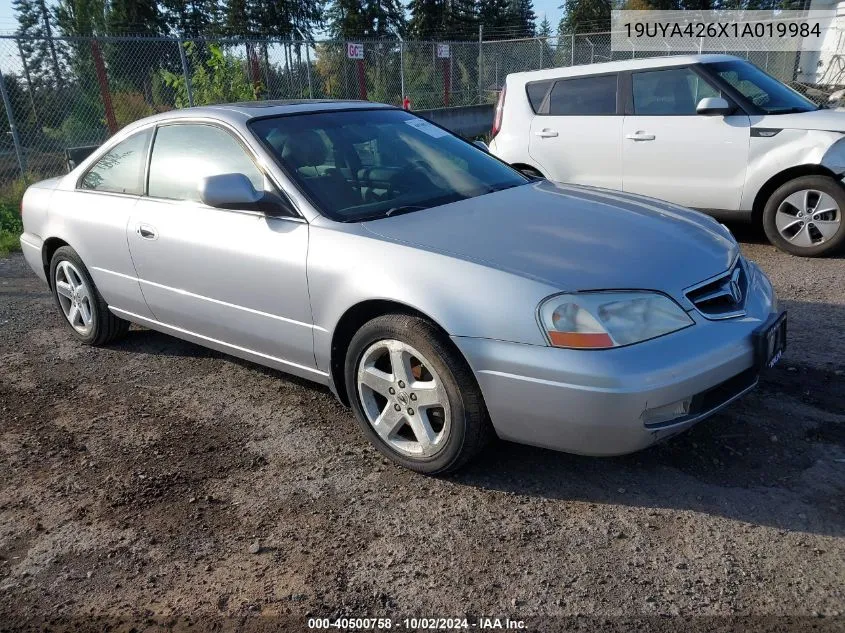 2001 Acura Cl 3.2 Type S VIN: 19UYA426X1A019984 Lot: 40500758