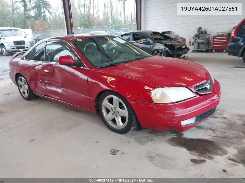 19UYA42601A027561 2001 Acura Cl 3.2 Type S