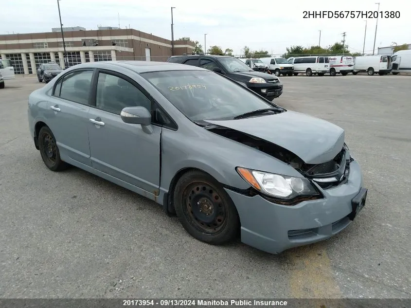 2HHFD56757H201380 2007 Acura Csx Premium