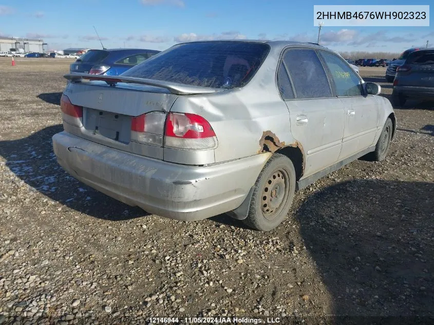 1998 Acura El VIN: 2HHMB4676WH902323 Lot: 12146944