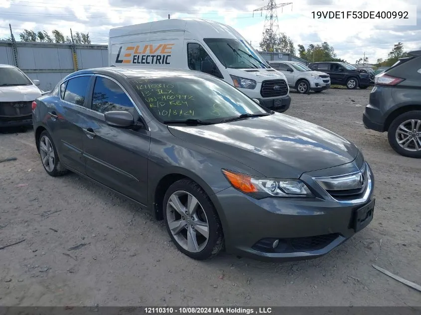 2013 Acura Ilx VIN: 19VDE1F53DE400992 Lot: 12110310