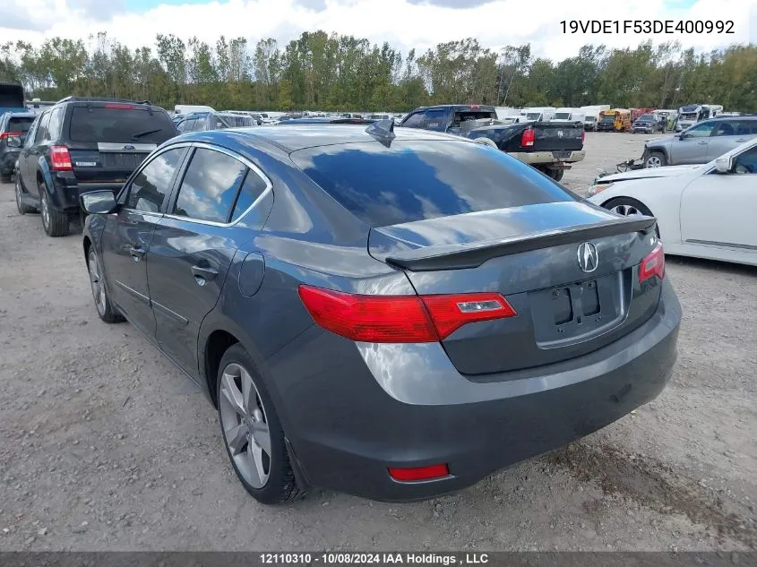 2013 Acura Ilx VIN: 19VDE1F53DE400992 Lot: 12110310