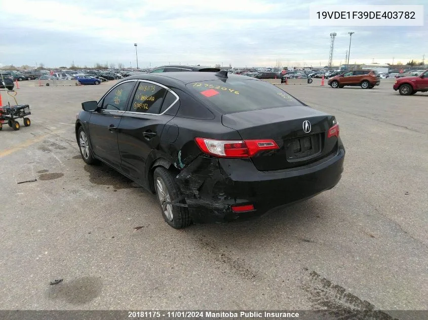 2013 Acura Ilx VIN: 19VDE1F39DE403782 Lot: 20181175