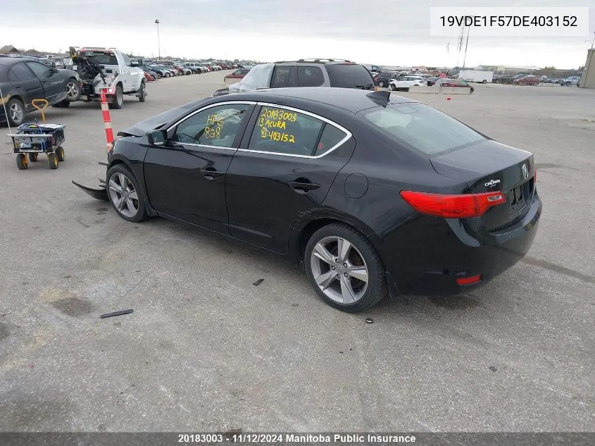 2013 Acura Ilx VIN: 19VDE1F57DE403152 Lot: 20183003