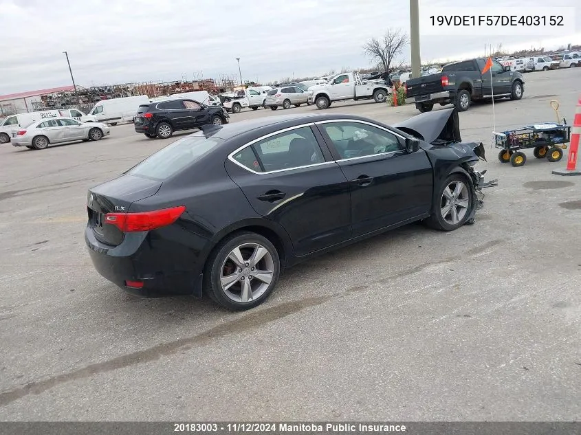 2013 Acura Ilx VIN: 19VDE1F57DE403152 Lot: 20183003