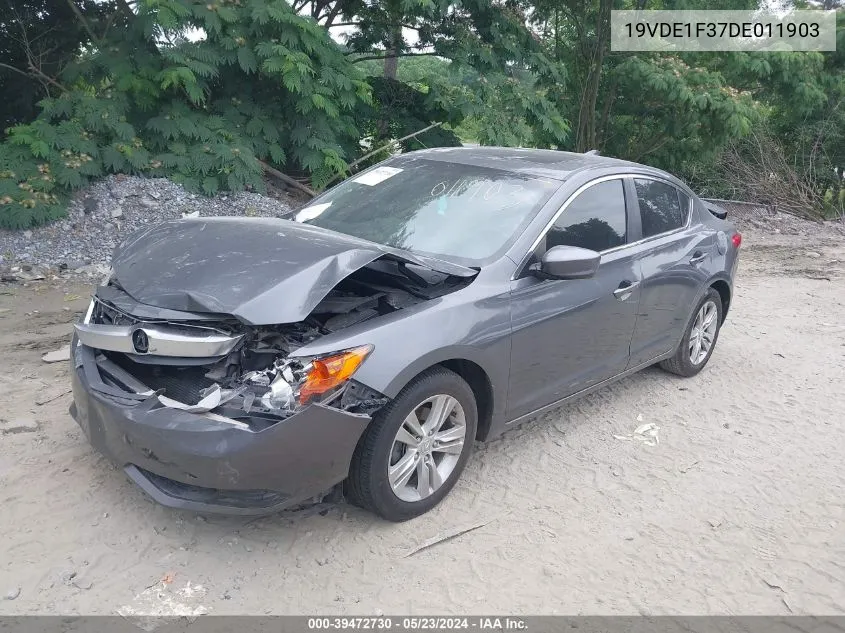 2013 Acura Ilx 2.0L VIN: 19VDE1F37DE011903 Lot: 39472730