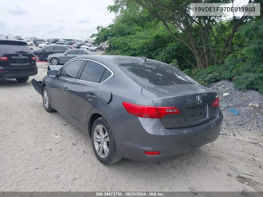 2013 Acura Ilx 2.0L VIN: 19VDE1F37DE011903 Lot: 39472730